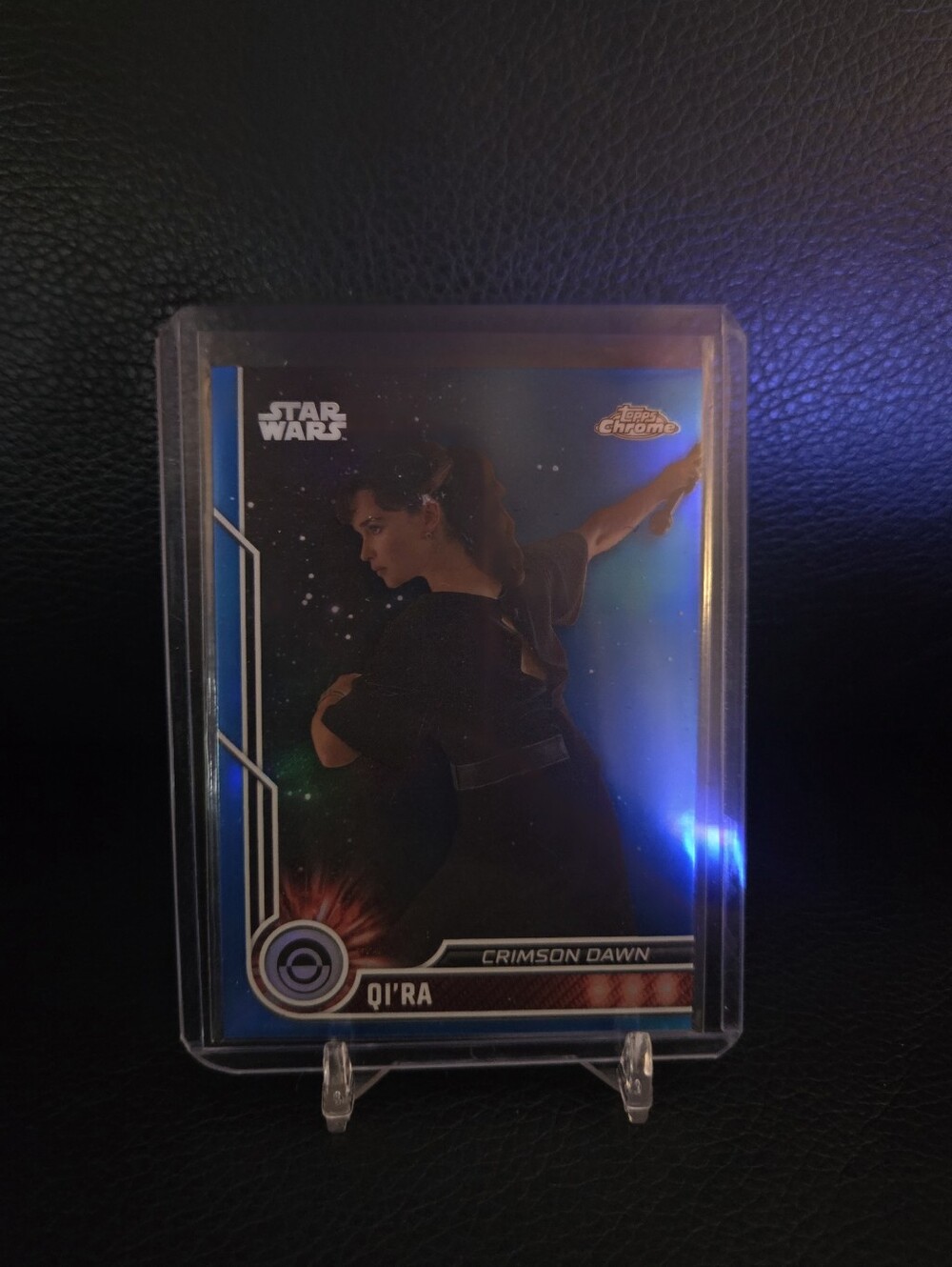 2023 Topps Star Wars Crimson Dawn Qi'ra Blue Refractor Numbered Trading Card